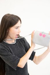 Shoulder bag - Cherry iridescent Cherry