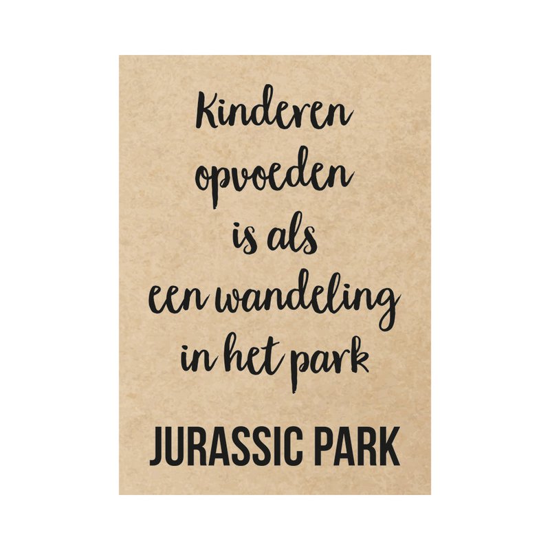 Kort - At opdrage børn er som en gåtur i Jurassic Park