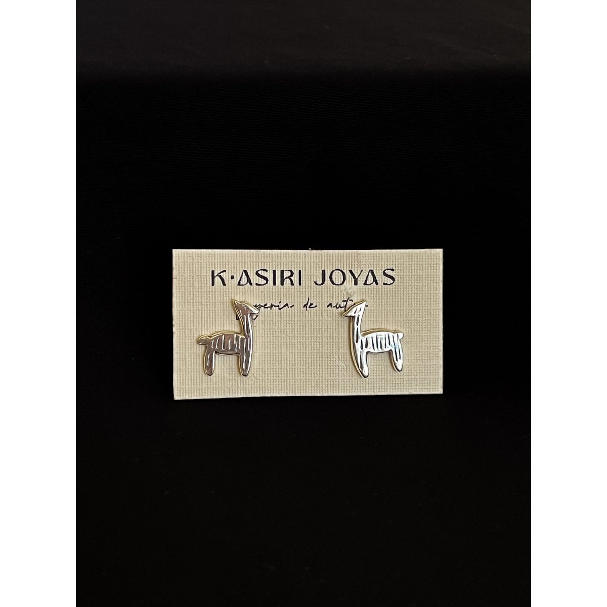 KASIRI 950 Silver Handmade Earrings - Llama