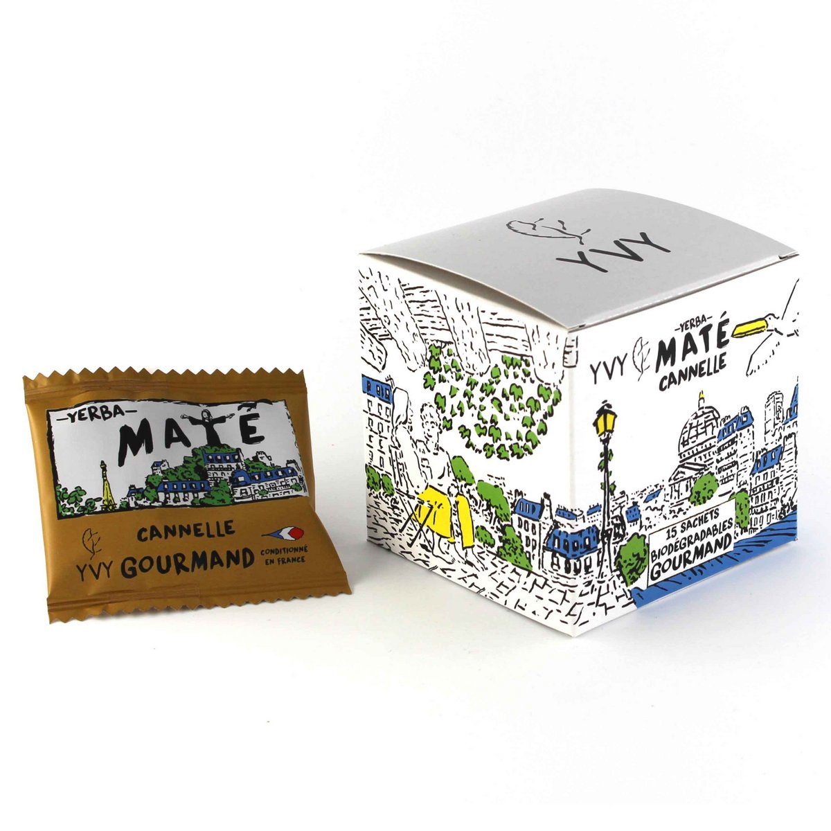 Organic Cinnamon Mate - 15 biodegradowalnych torebek herbaty
