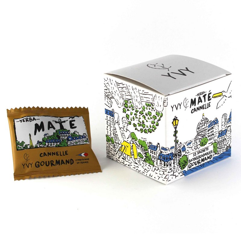 Organic Cinnamon Mate - 15 biologisk nedbrydelige teposer