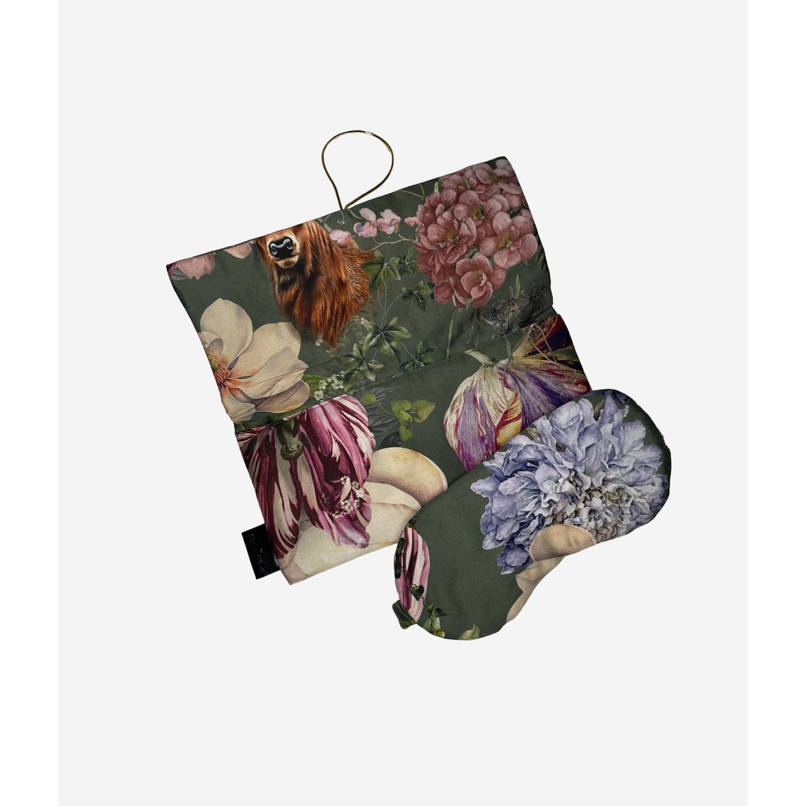 Masque de sommeil avec étui de voyage Magic Garden Moss