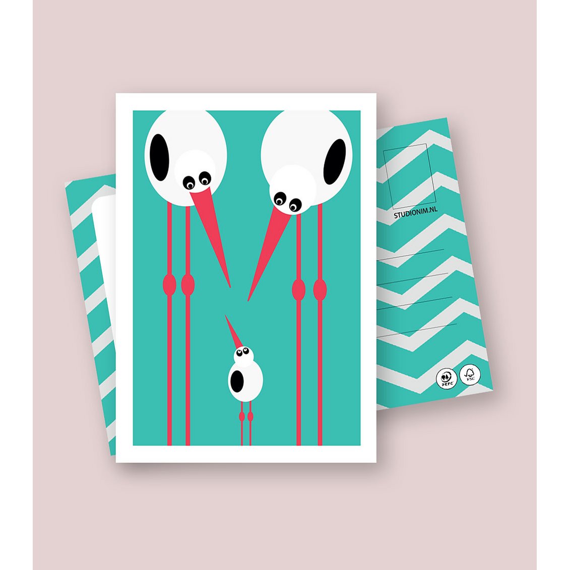 HOORAY A BABY | FSC® postcards | Dutch Design