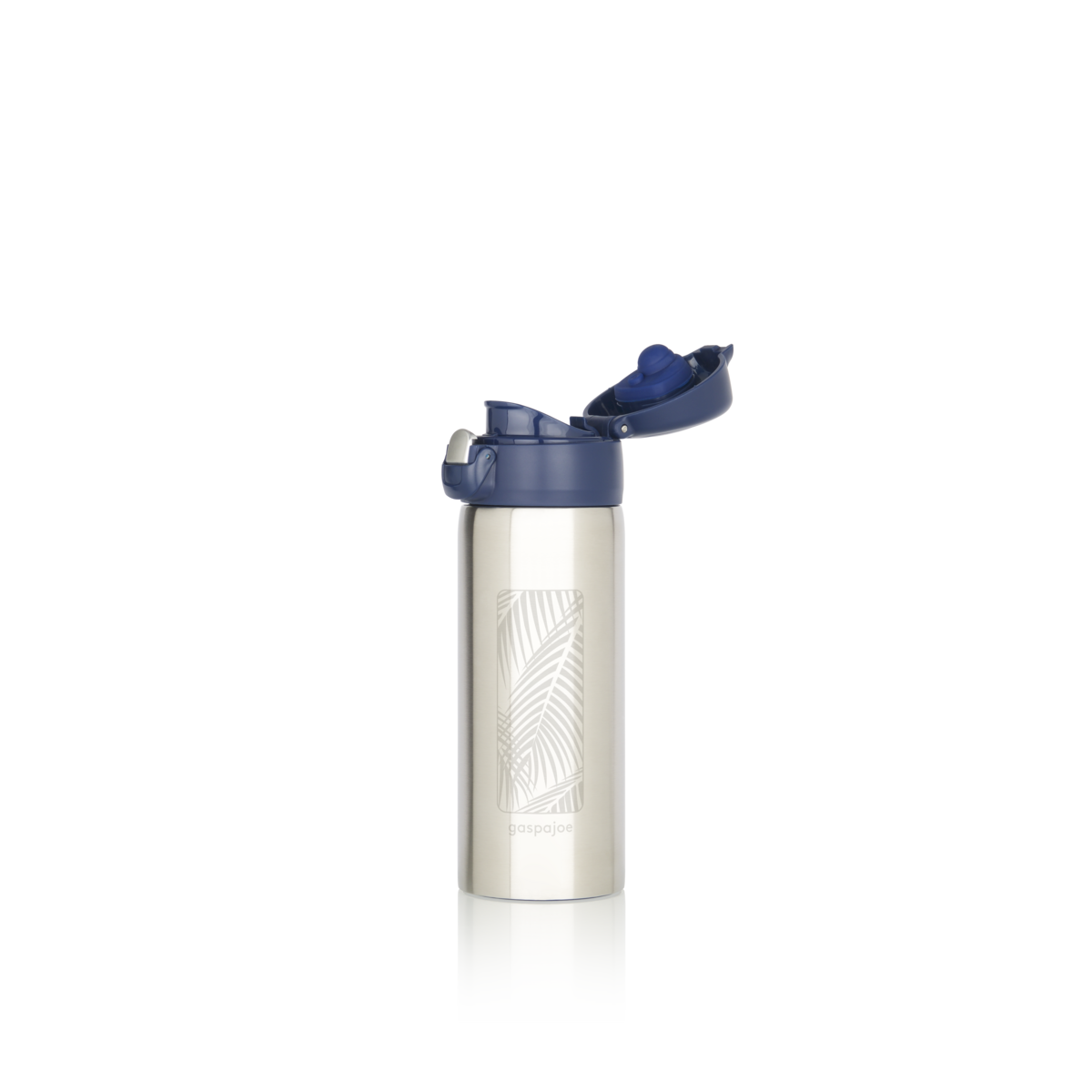 Gaspajoe stainless steel insulated mugs, TRENDY model 350ml - engraved Waves and Palm Trees