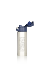Kubki izolowane ze stali nierdzewnej Gaspajoe, model TRENDY 350ml - grawerowane fale i palmy