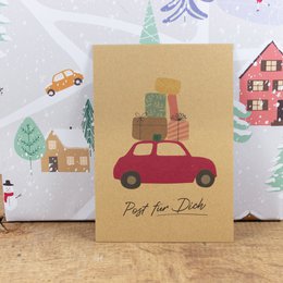 Wrapping paper winter scenery