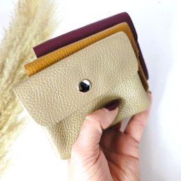 Mini portafoglio bordeaux cipria
