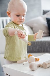 Zabawka muzyczna dla dzieci "GlücksBaby" | Dźwiękowa zabawka wykonana z regionalnego drewna | Zabawki i instrumenty dla dzieci od 1 roku | 100% wyprodukowano w Niemczech