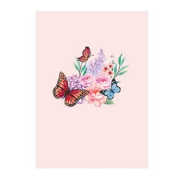 Butterflies on flowers pop-up card