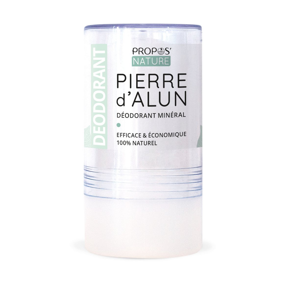 DEODORANTE IN STICK CON PIETRA DI ALLUME NATURALE AL 100% - 115G