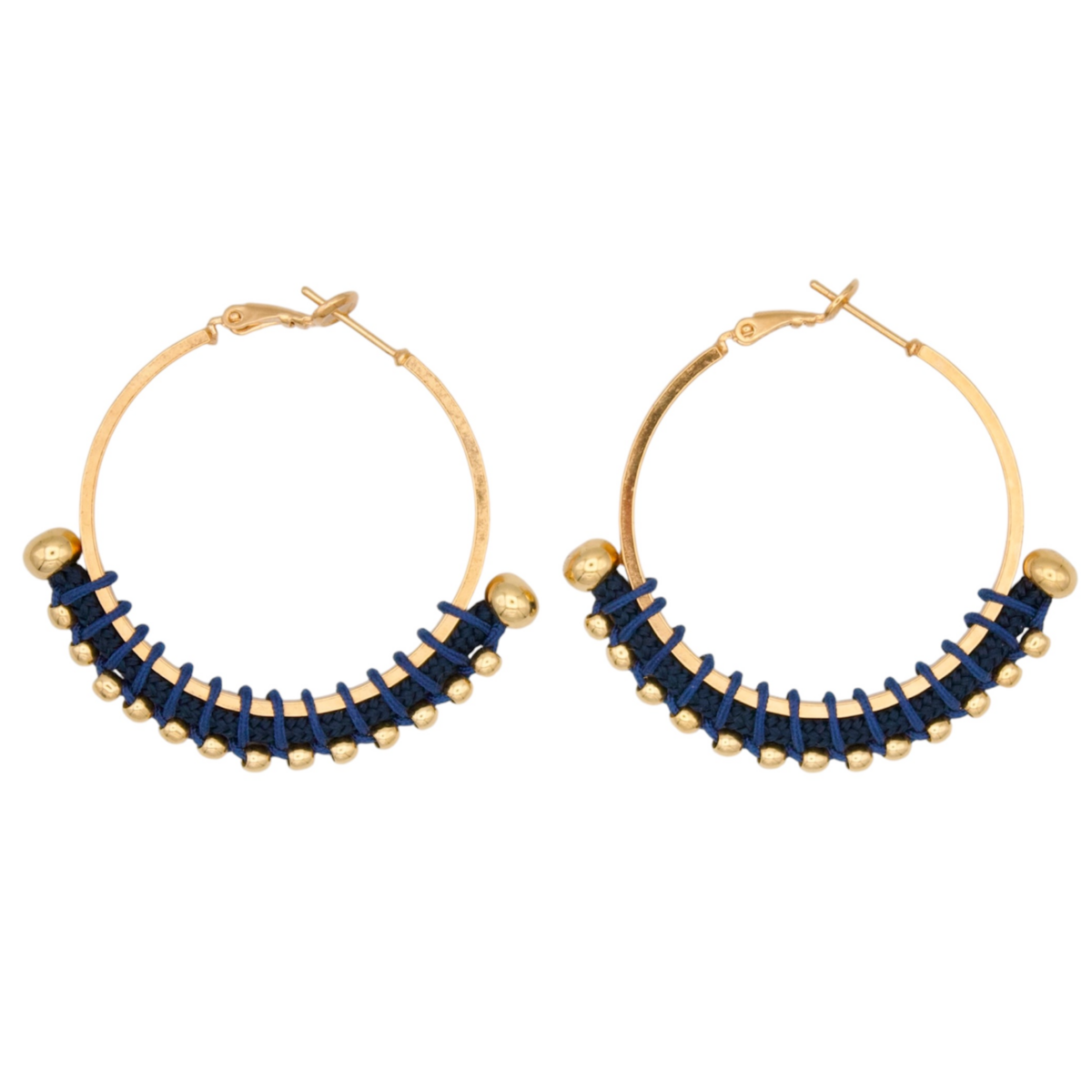BURITICA colorful golden hoops 
