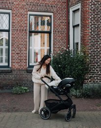 Kocyk niemowlęcy z otworami maxi-cosi - wełna merynosów