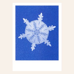 Risographie Postkarte – Schnee – DIN A6