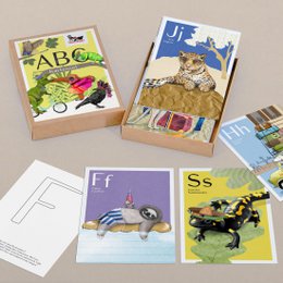 ABC-Kartenset – 26 Buchstabenkarten mit Tieren