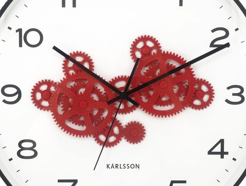 Wanduhr Open Gear