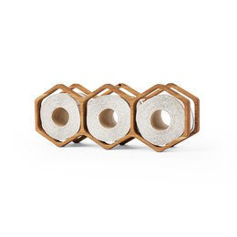 Porte-toilettes à 3 rouleaux, Organisateur de salle de bain compact pour un rangement supplémentaire et un accès facile