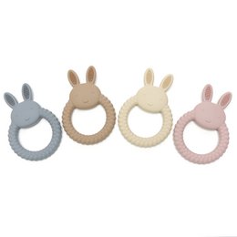 BUNNY| Soft Silicone Teething Toy | Khaki