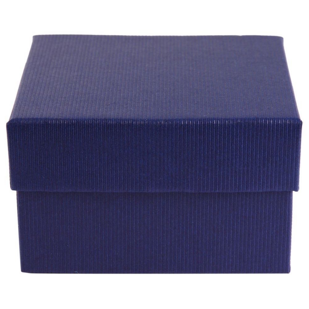 Uhrenbox, Pappe, 12 Stück, blau (8 cm x 8,5 cm x 5,5 cm)