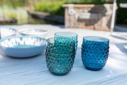 Arca Dotted aqua - Acryl Drinkbeker 350ml - groen - duurzaam, lichtgewicht, onbreekbaar, ideaal voor in de tuin, picknick, speelse look