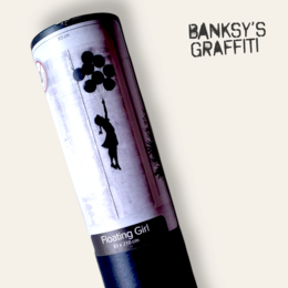Banksy Door Sticker (83x210cm) - Floating Girl