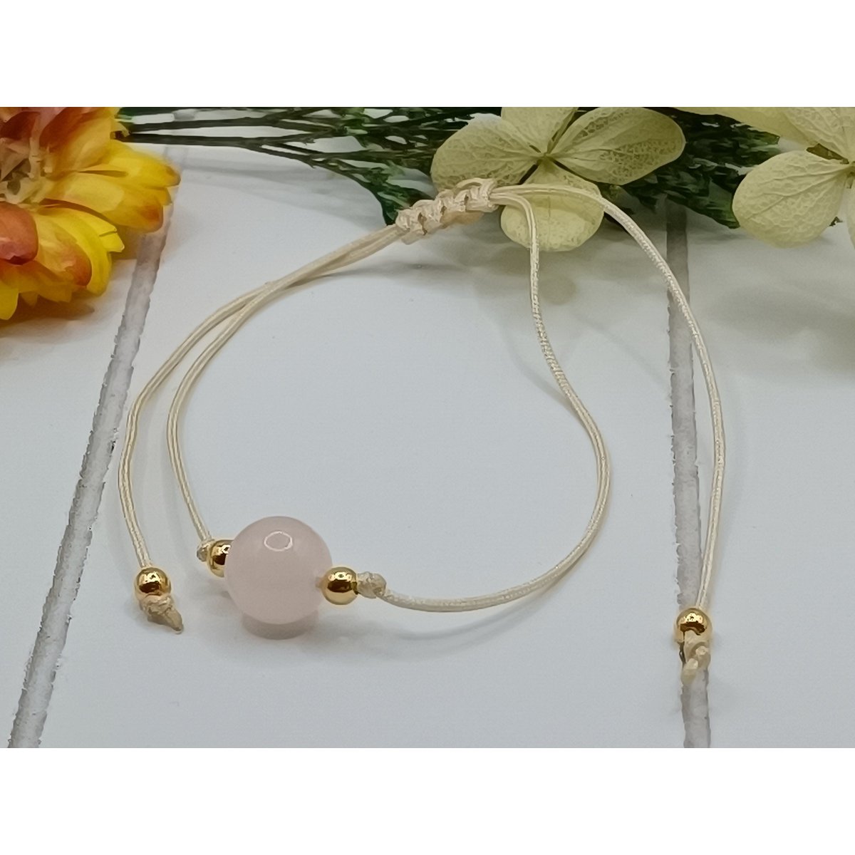Rosenquarz Armband
