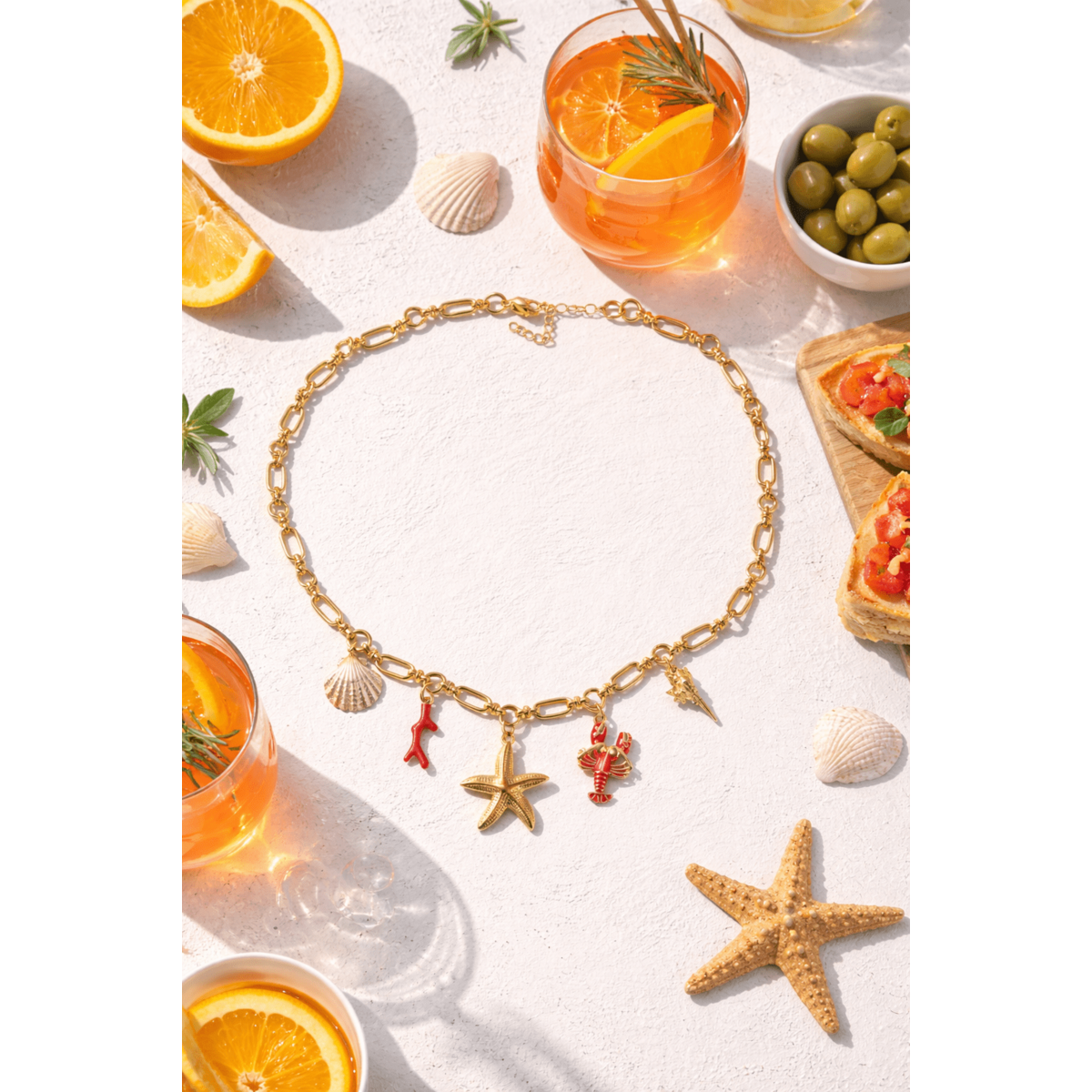 THE CORAL CLUB - Collana con Charms