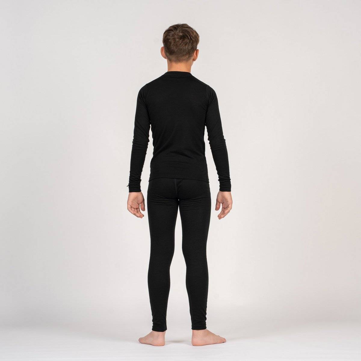 Ensemble manches longues enfant 250 Merino Black