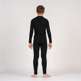 Ensemble manches longues enfant 250 Merino Black