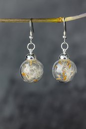 Echte paardenbloemoorbellen - 925 sterling zilver - elegante bloemensieraden - OHR925-12