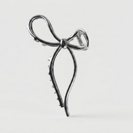 Bow hair clip | Hair clip large | Golden hair clip | Trend hair clip | Silver hair clip