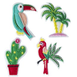 Brooches Tropical (1/card) Assorted 4 designs