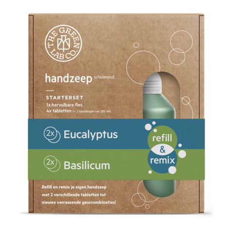 Geschenkbox Handseifentabletten – Eukalyptus und Basilikum