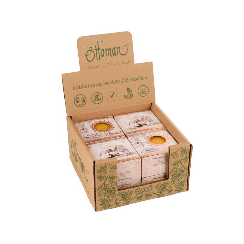 Haarzeep (pistache) verpakt (190g)