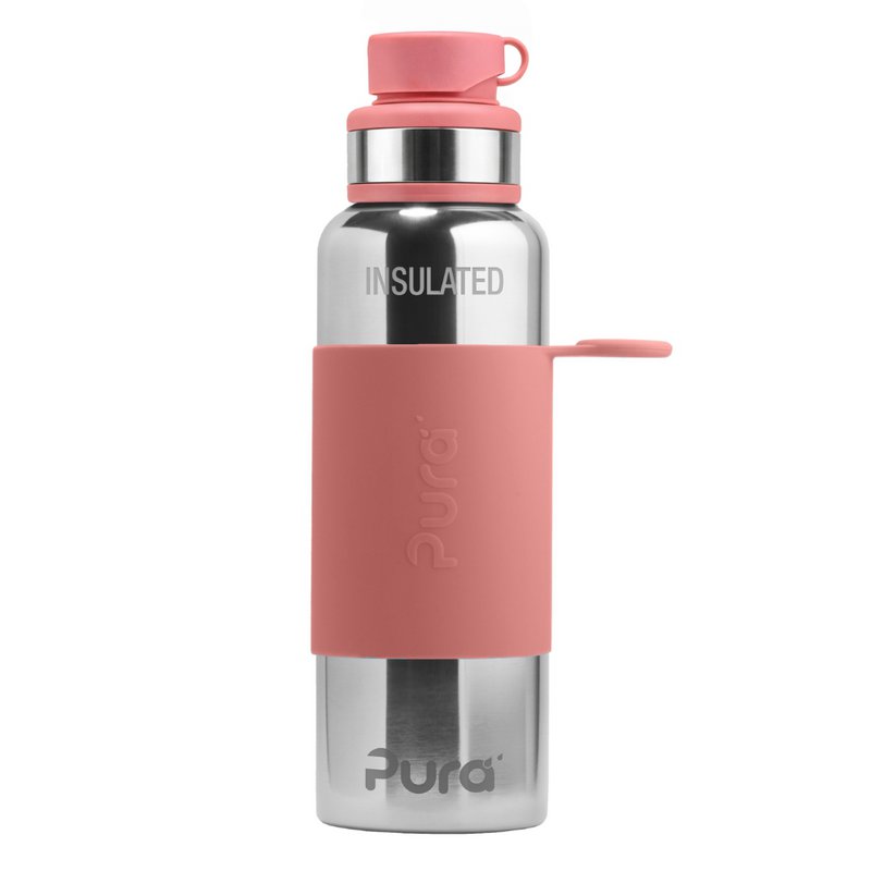Pura thermos sportfles 650 ml +  rose sleeve