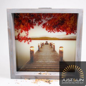 Außenmalerei Solar mit LED 40x7x40 cm