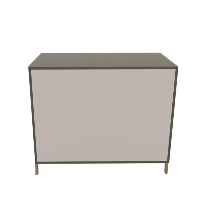 Komoda Polly Basic z drzwiami - Zielona