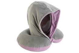 COJIN VIAJE POLIESTER 30X10X32 CAPUCHA ROSA RC208036