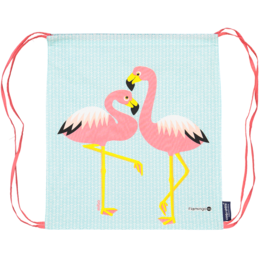 Borsa per l'attività per bambini, cotone biologico, fenicottero rosa