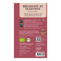 ETS - Tee Geschenk Tee-Poesie "Breakfast at Teafunny", 8 Teebeutel, BIO