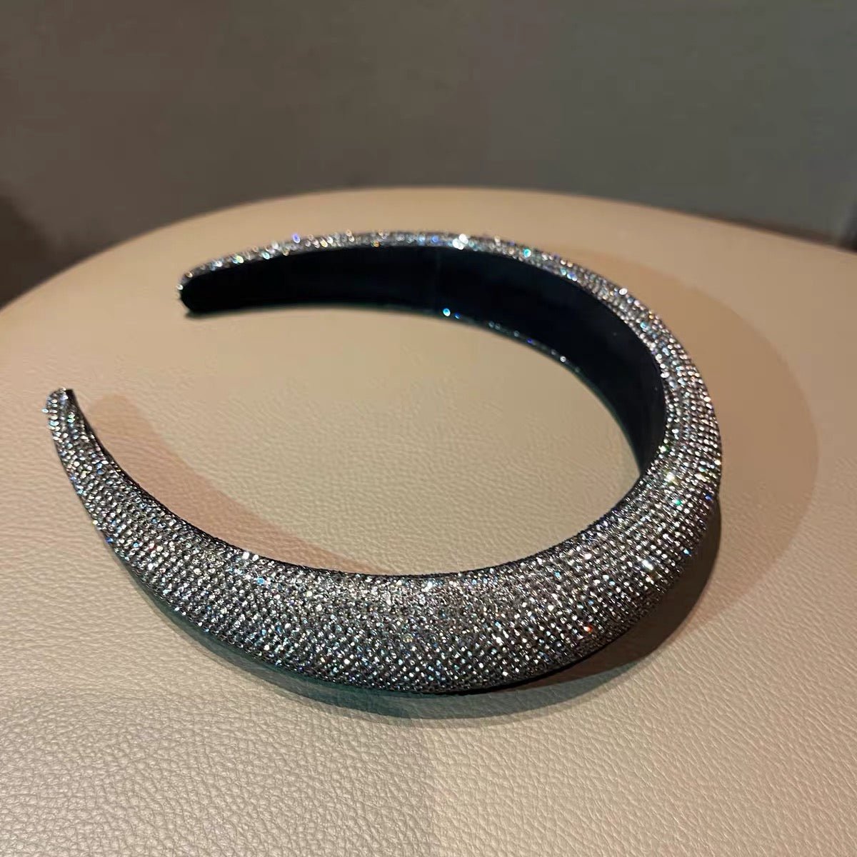 Midnight Pavé Crystal Padded Headband