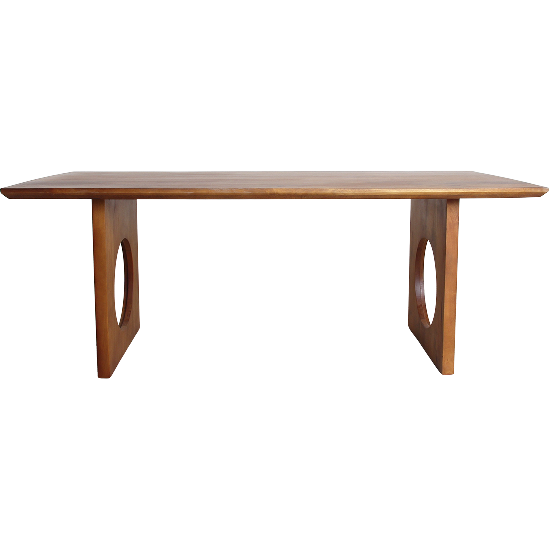 Bullnose Chamfered mangohouten eettafel Loop