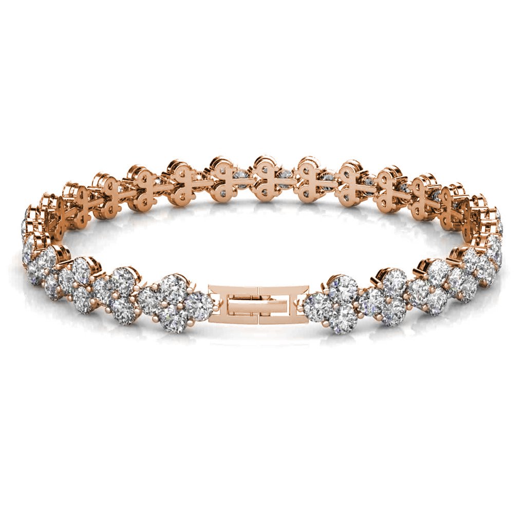 Pulsera Princesa - Or Rosé et Cristal