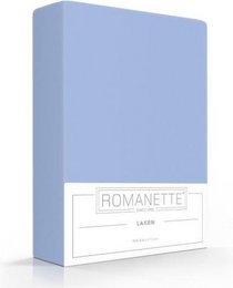Romanette Bomuld Sengelagen Blå