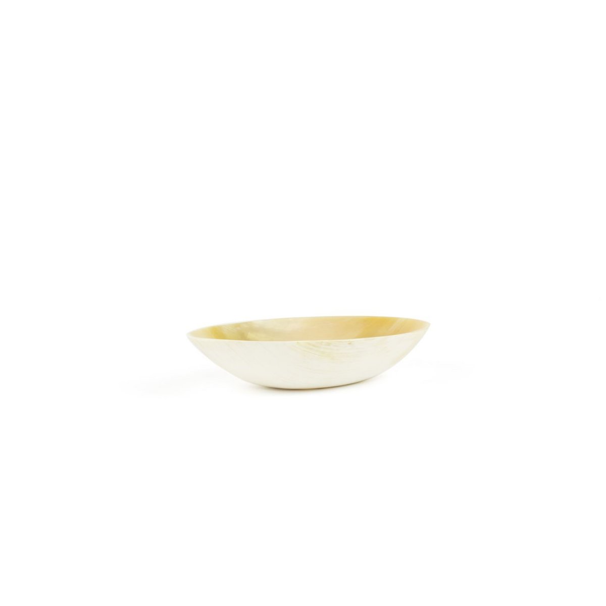 Ovale beker in blonde hoorn