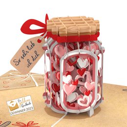 Te amo mucho tarjeta pop-up