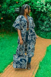 Kitenge - Tote Bag - Navy Beige