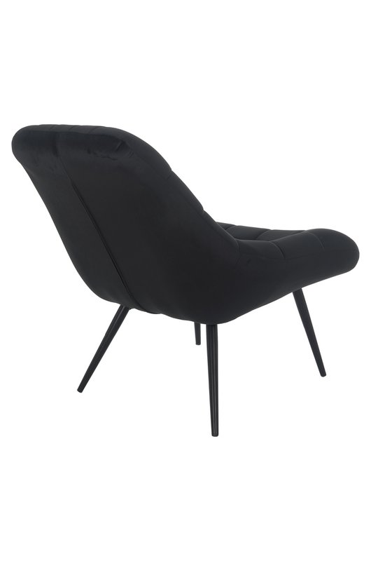 Sessel XXL Samt schwarz Metall schwarz
