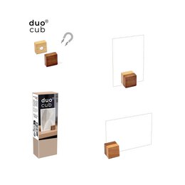 duo® cub - magnetyczny uchwyt na zdjęcia z 2 rodzajów drewna