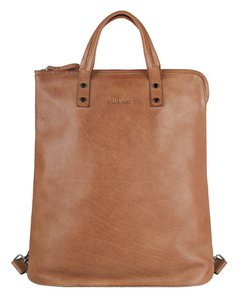 Shopper backpack backpack leather tan