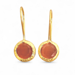Boucle d'oreille Glowdrop, Extra Small Rouge/Orange